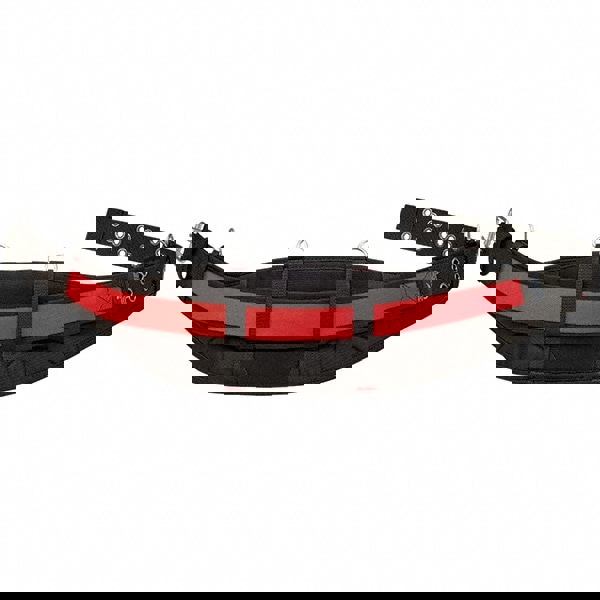 Tool Aprons & Tool Belts; Tool Type: Tool Belt ; Minimum Waist Size: 30 ; Maximum Waist Size: 53 ; Material: Nylon ; Number of Pockets: 1 ; Color: Black/Red